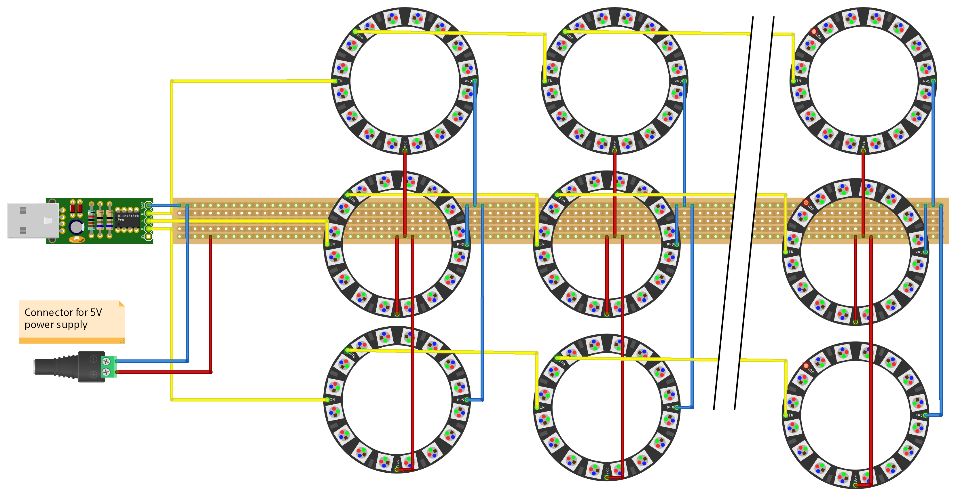 Blinkstick-pro-with-neopixel-rings-external-power